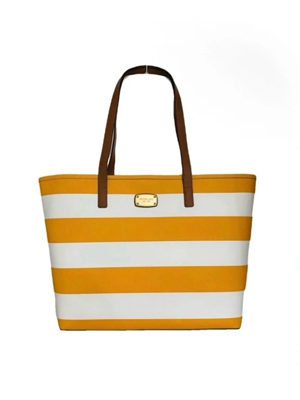 Michael Kors Jet Set Travel Striped MD Saffiano Leather
